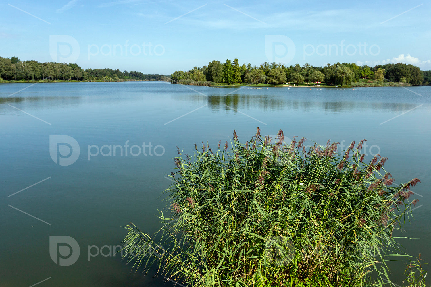 The Gébárti-tó in Zalaegerszeg