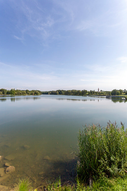 The Gébárti-tó in Zalaegerszeg