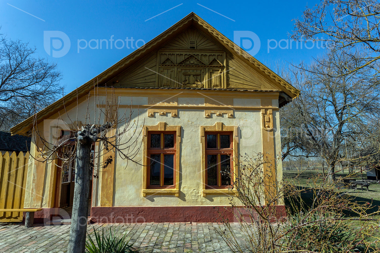 Traditional hungarian cottage house