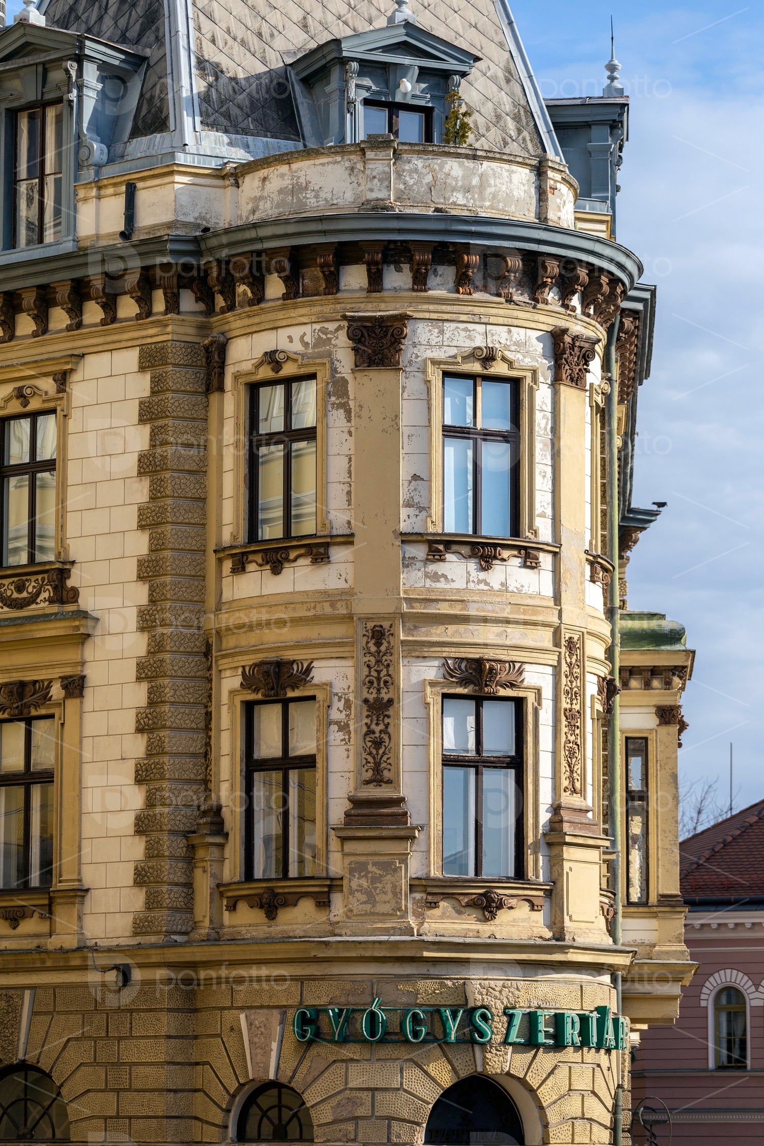 Old building in Pecs, Hungary.