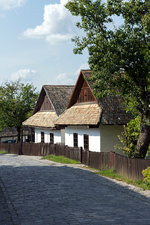 Traditional village house in Hollókő