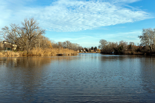 The river Danube at Szigetcsép