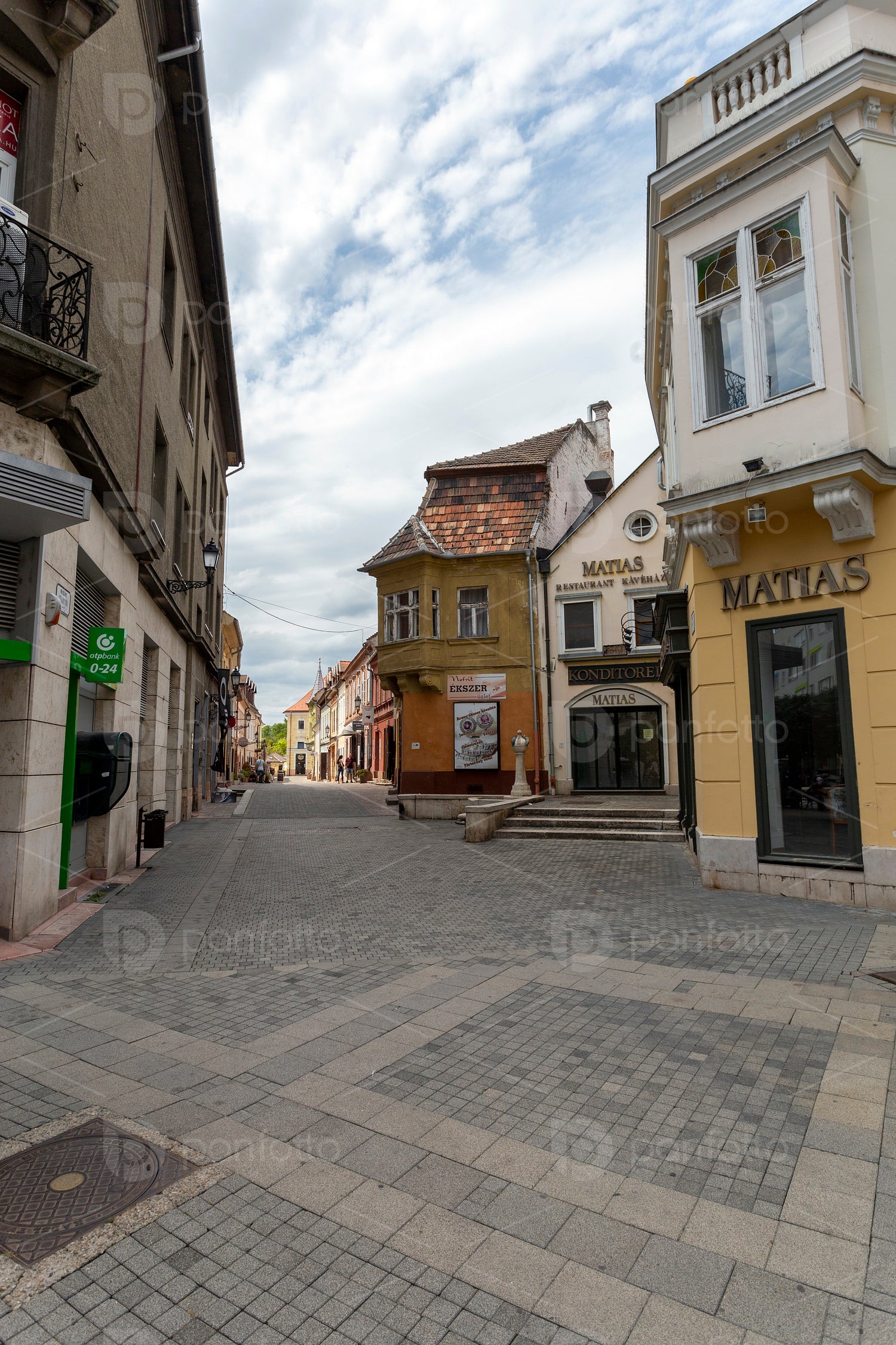 Old city center of Gyor, Hungary