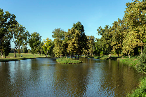 English garden of the Festetics Mansion in Dég