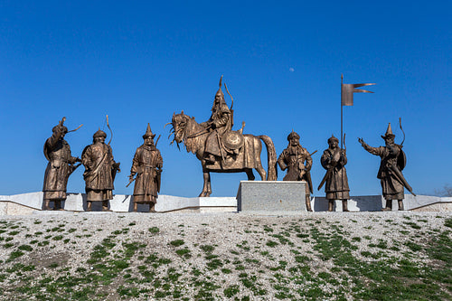 Hét vezér statue in Ópusztaszer
