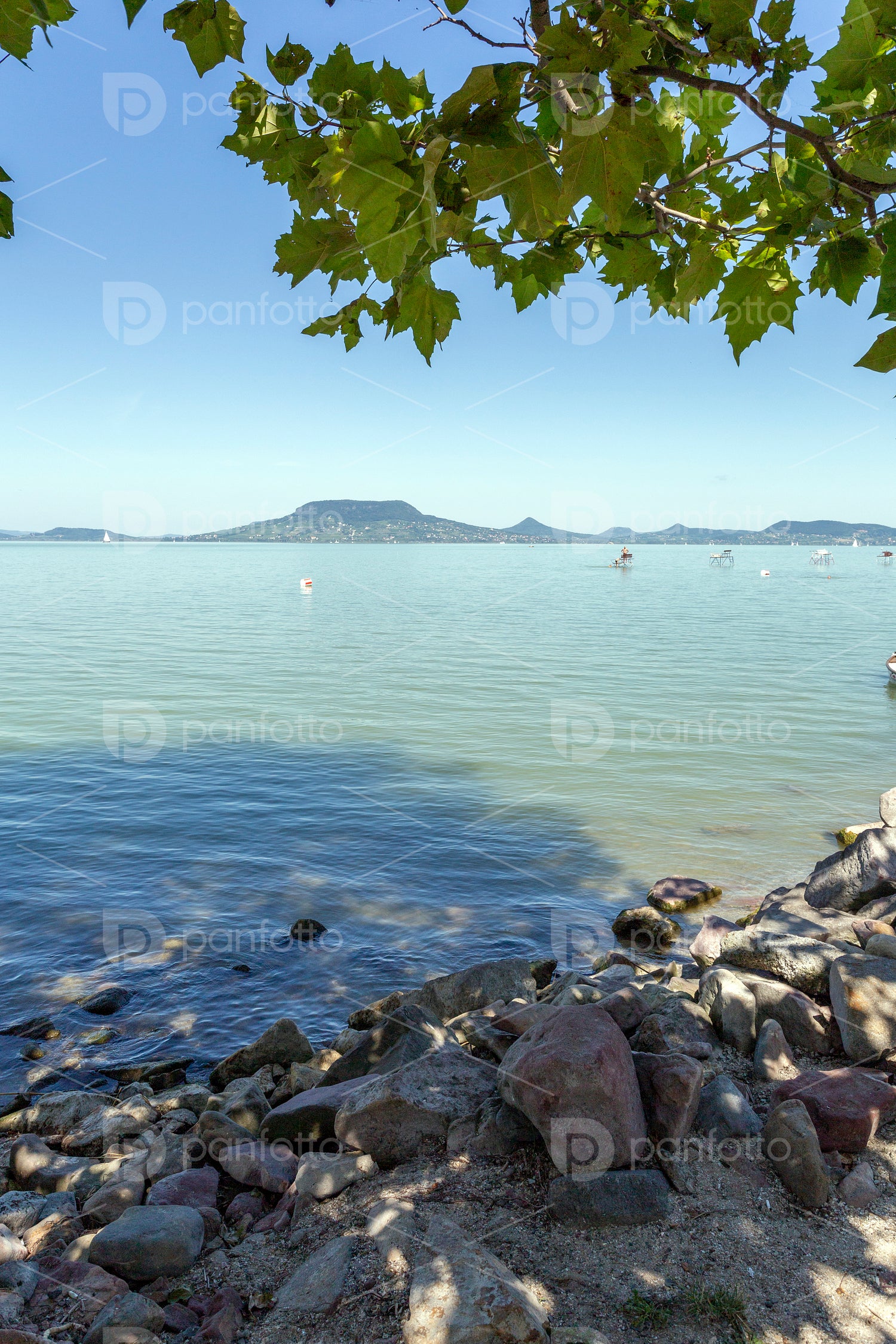 Lake Balaton view from Fonyod, Hungary.