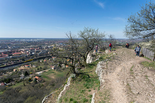 View of Tatabánya from the Szelim cave