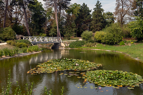 The garden of the Festetics Palace in Keszthely