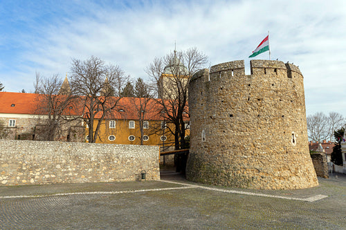 The Barbican bastion in Pecs, Hungary.