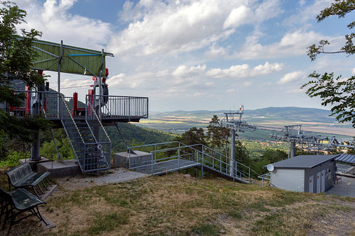 Zipline on the Szár-hegy in Sátoraljaújhely