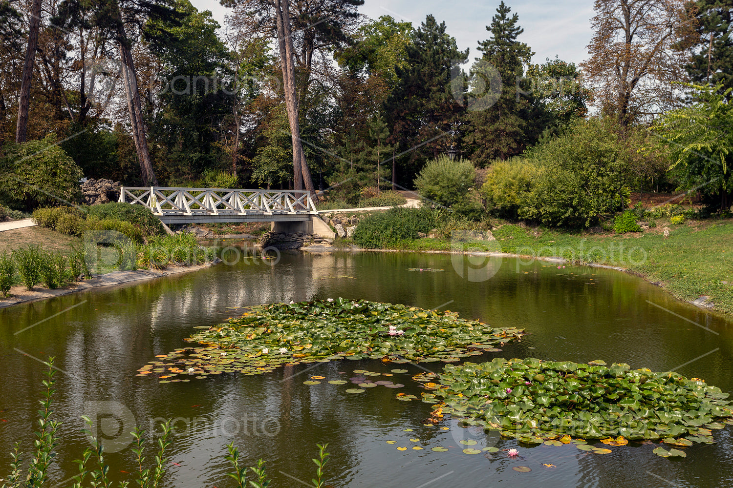 The garden of the Festetics Palace in Keszthely