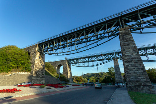 Railway viaduct in Biatorbágy, Hungary