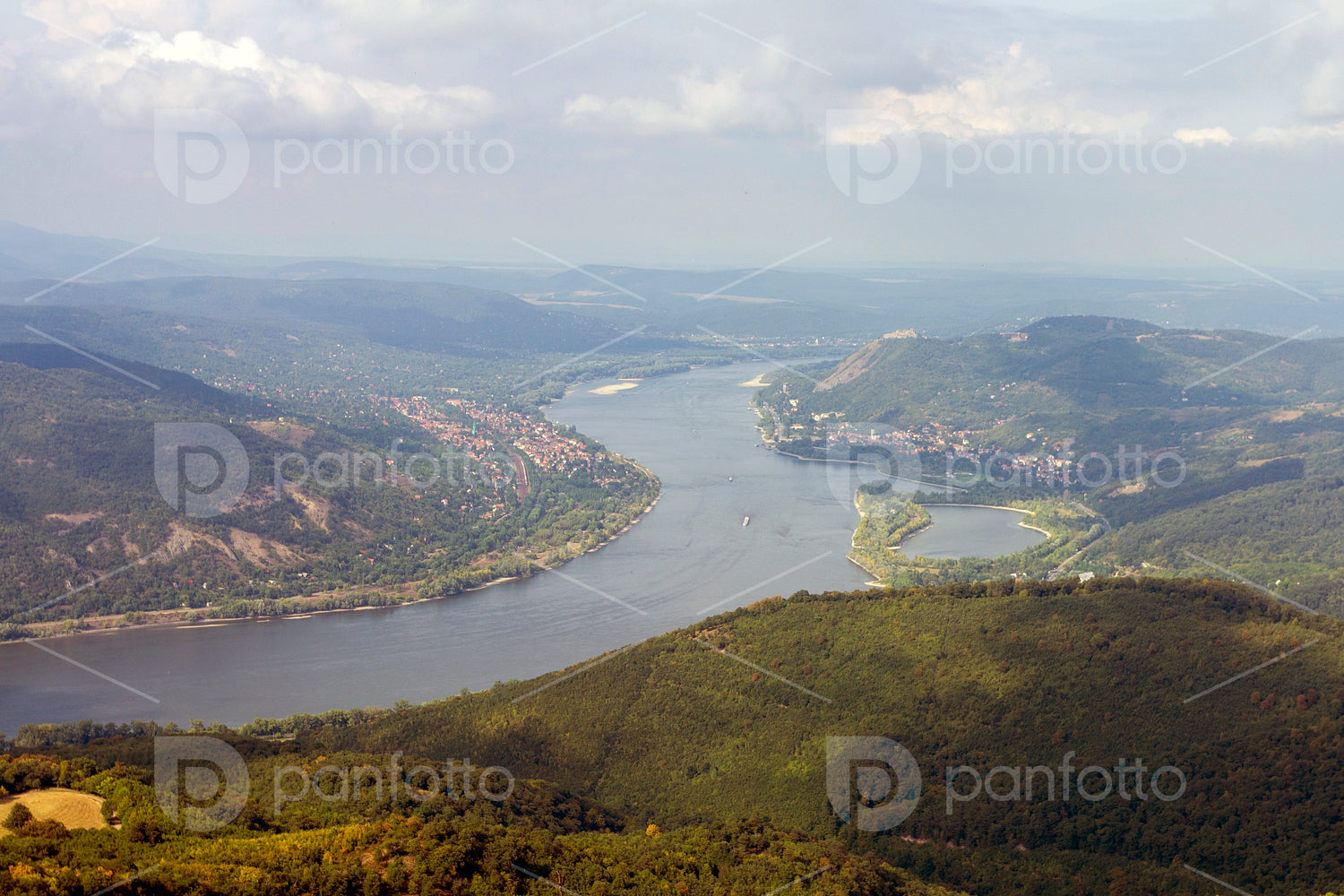 The Danube bend view from the Prédikálószék