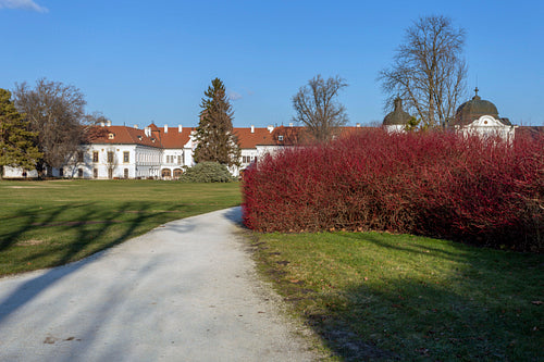The garden of the Royal Palace of Godollo
