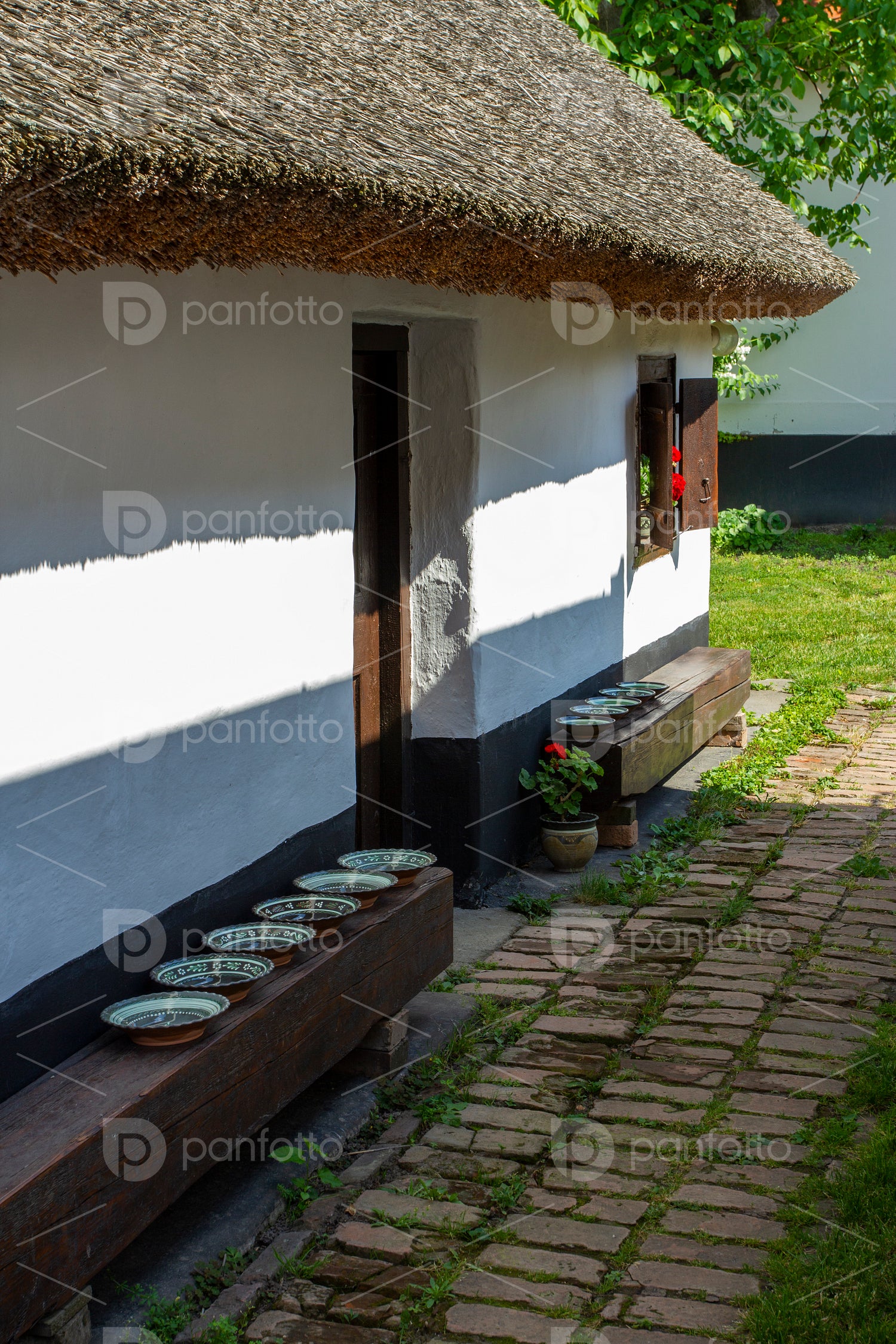 Traditional houses in Hungary