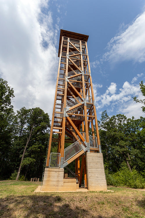 Prónay lookout tower in the Cserhát mountains