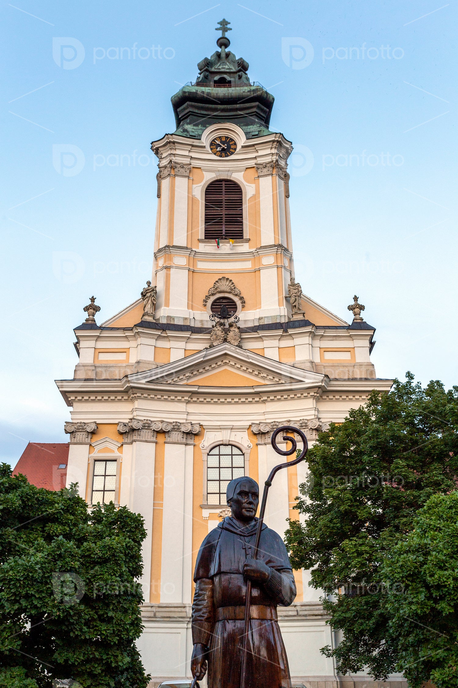 The Baroque abbey church of Szentgotthárd