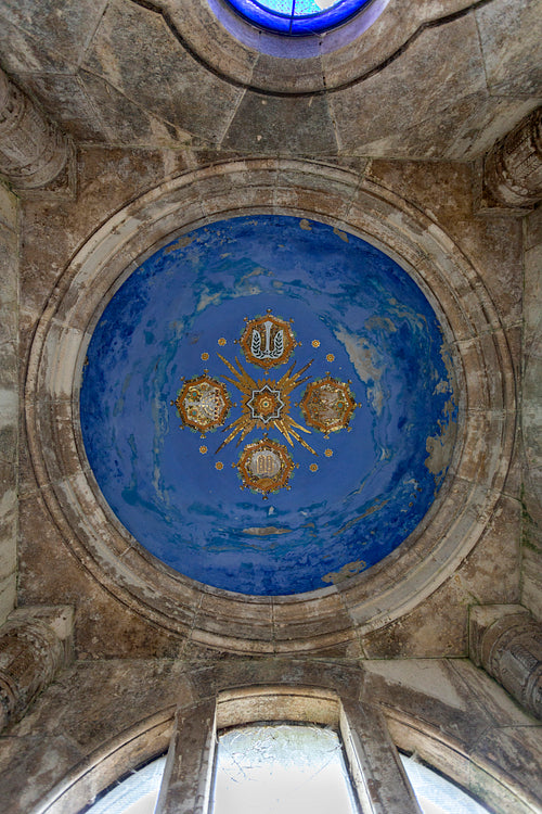 The ceiling of the Schossberger mausoleum in Aszód,