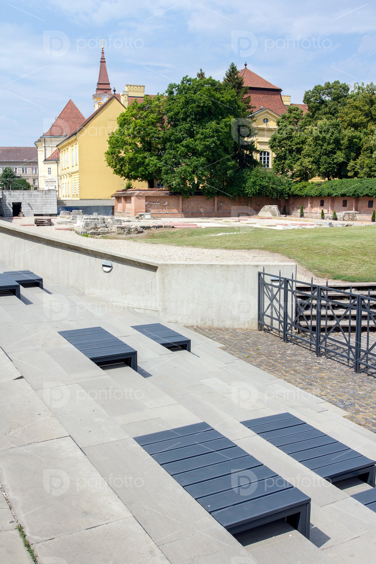 Ruin garden in Szekesfehervar, Hungary