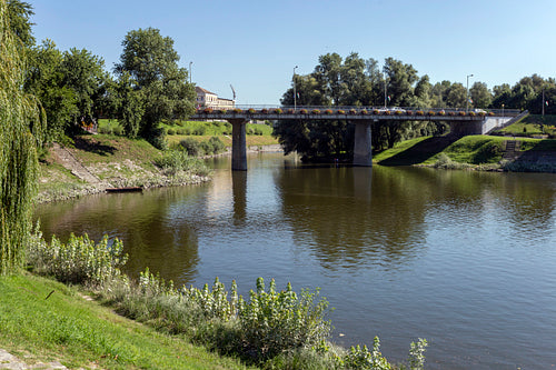 Sugovica riverbank in Baja, Hungary