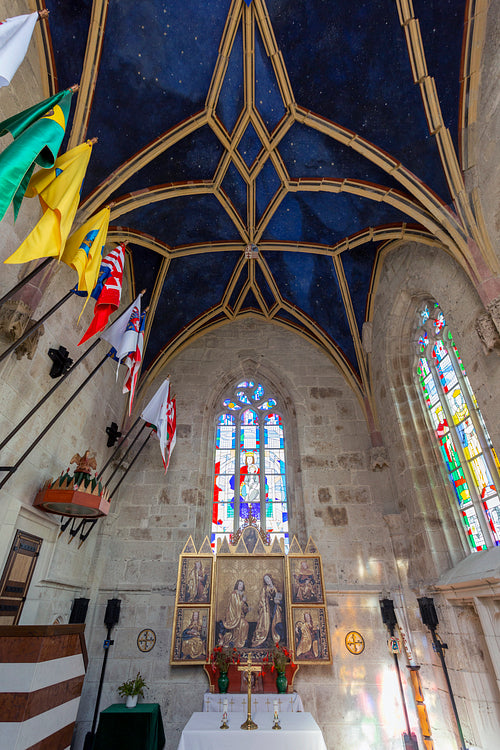 Interior of the chapel in the castle of Füzér