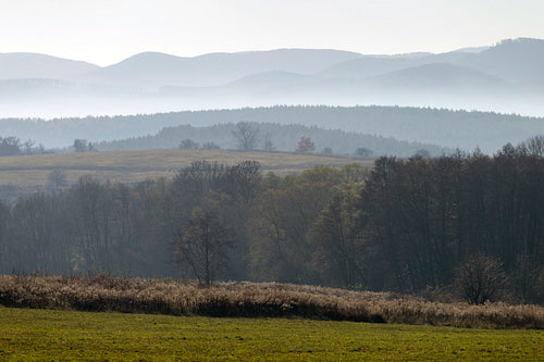 Winter landscape in the Zemplén mountains