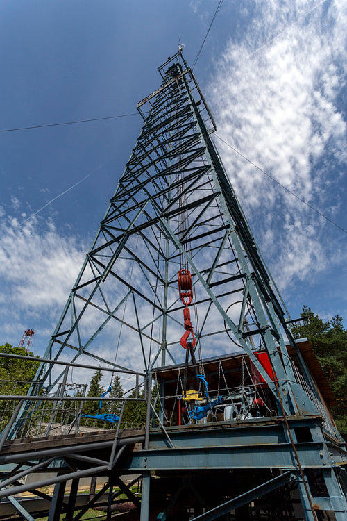 Oil rig at the Hungarian Oil and Gas Museum