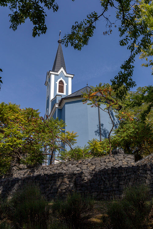 The Blue chapel in Balatonboglár