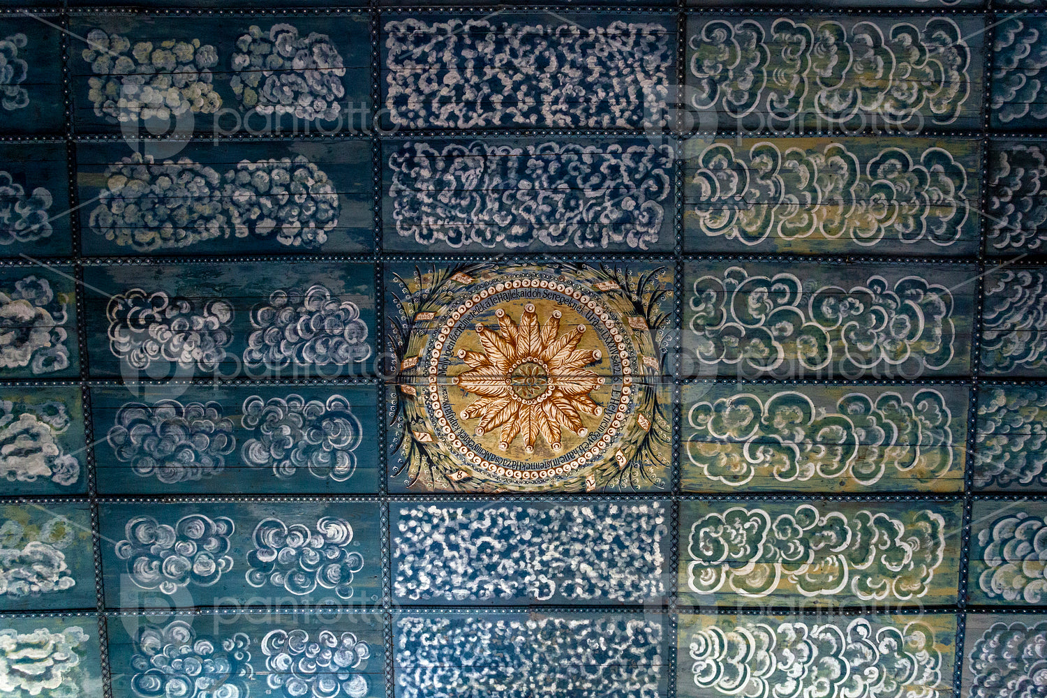 Coffered ceiling in Szentgyörgyvölgy