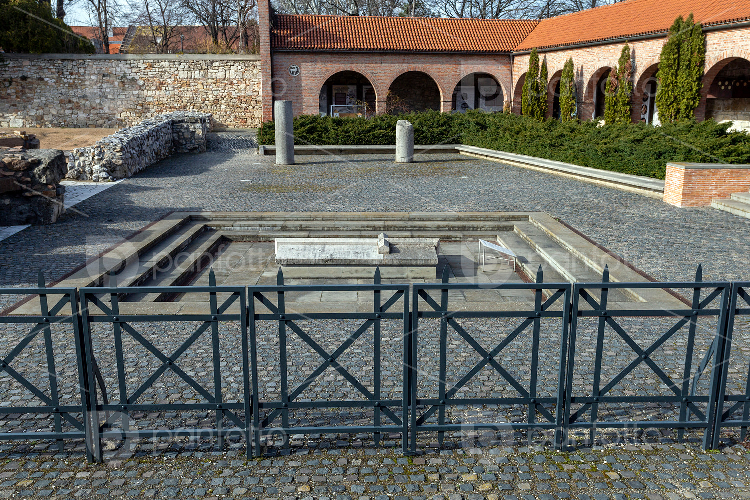 "Ruin Garden" Ruins of the medieval church founded by St Stephen