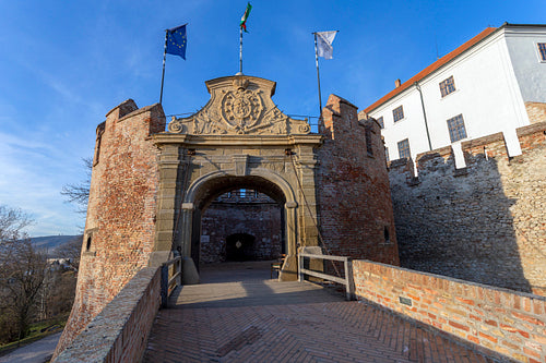 Castle of Siklos on a sunny winter day.