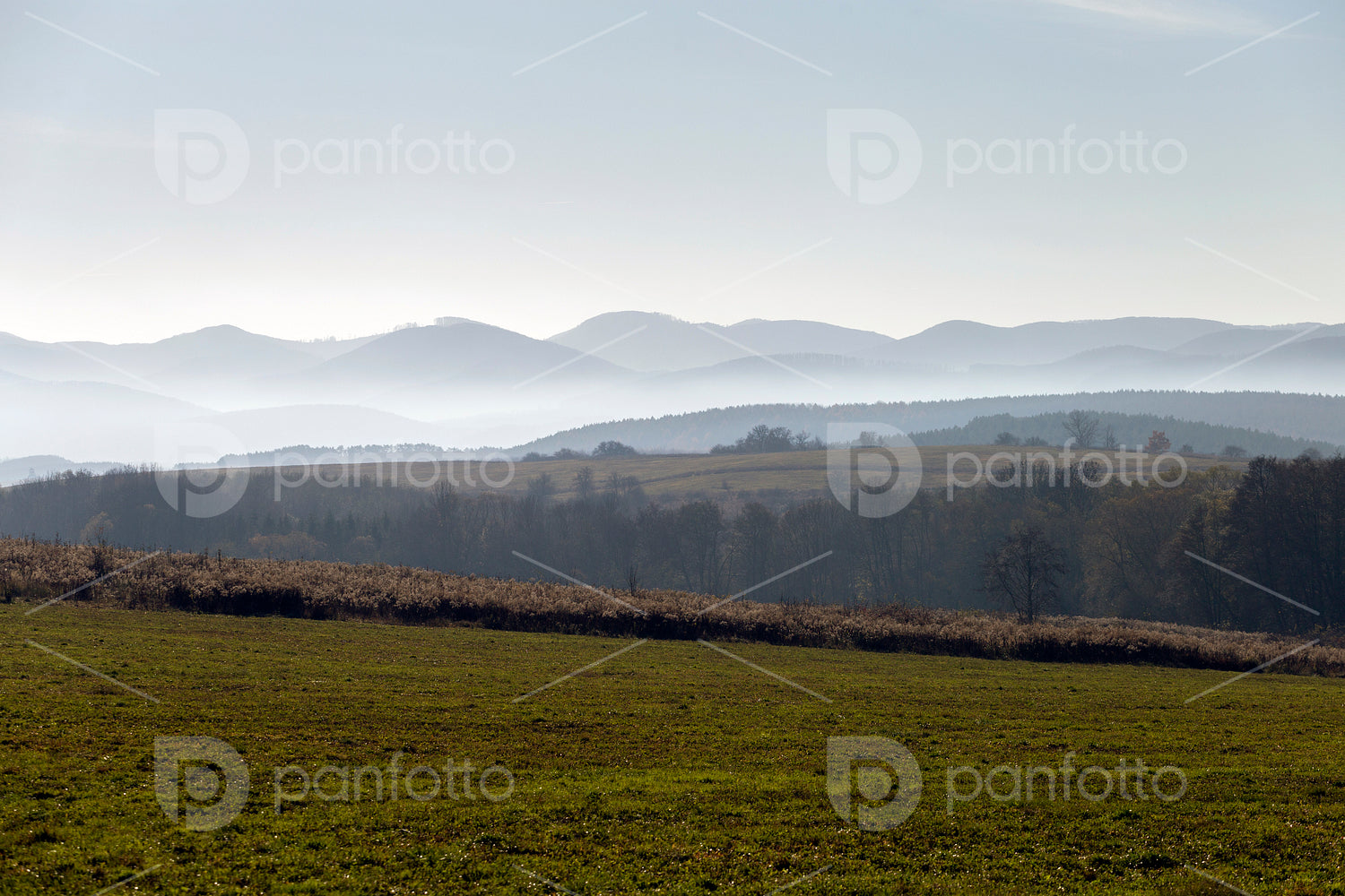 Winter landscape in the Zemplén mountains