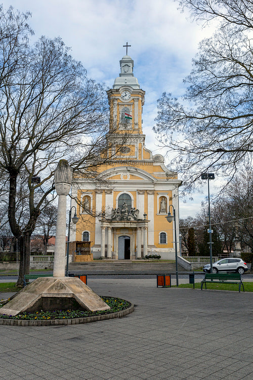 Baroque church in Abony