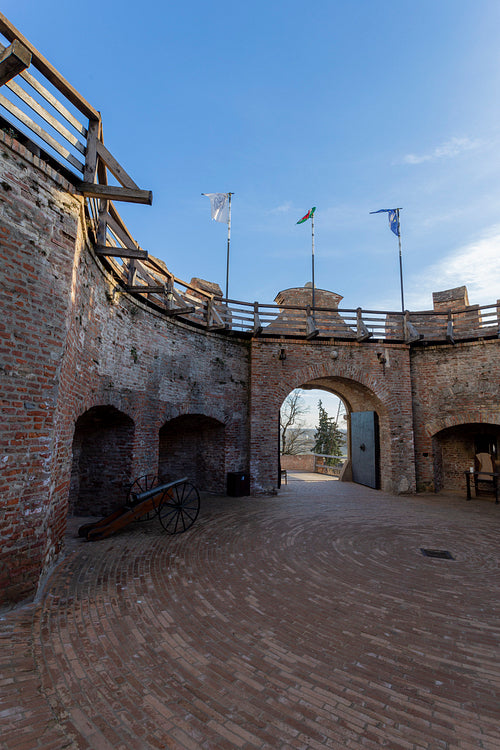 Castle of Siklos on a sunny winter day.