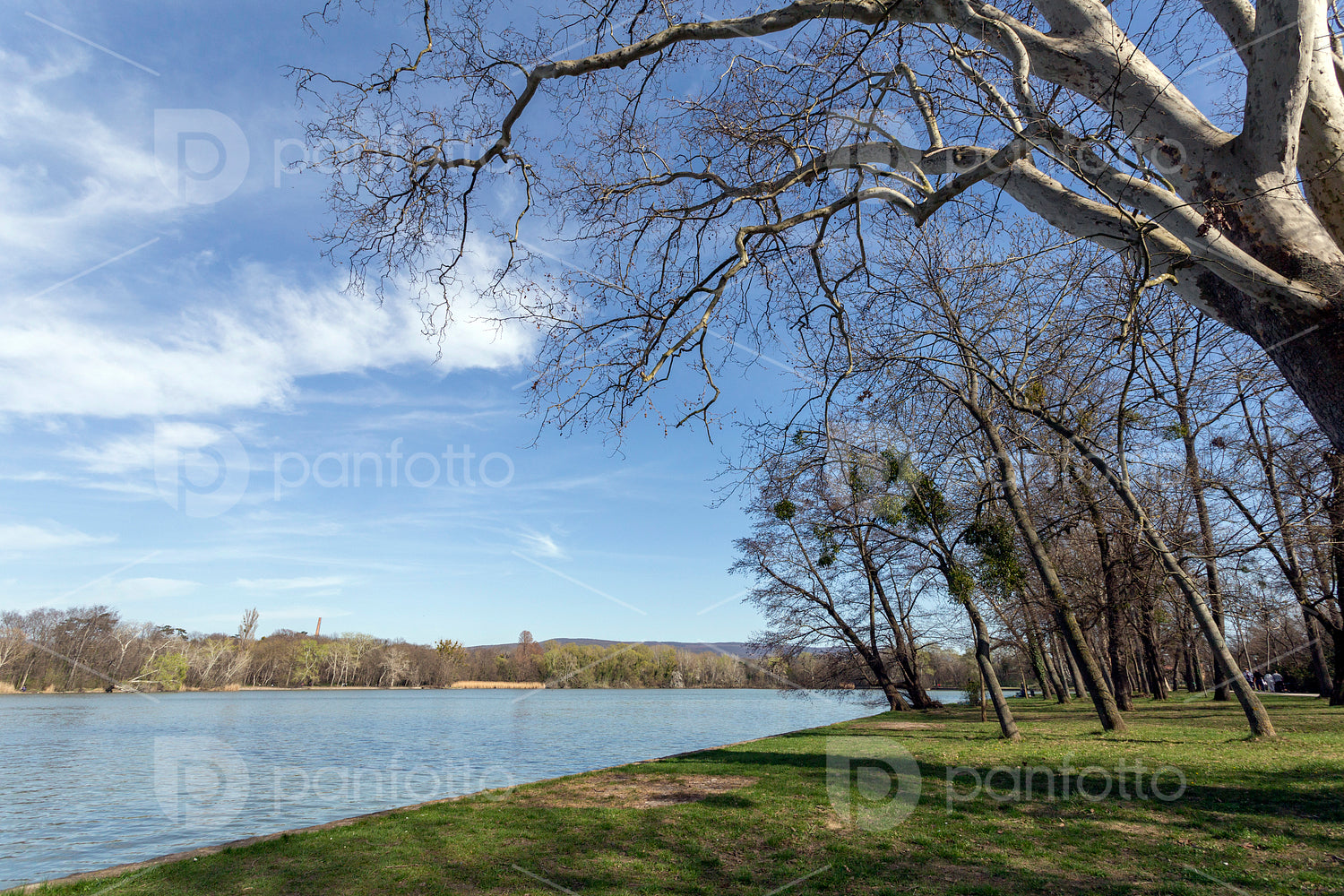Cseke lake at the English garden in Tata