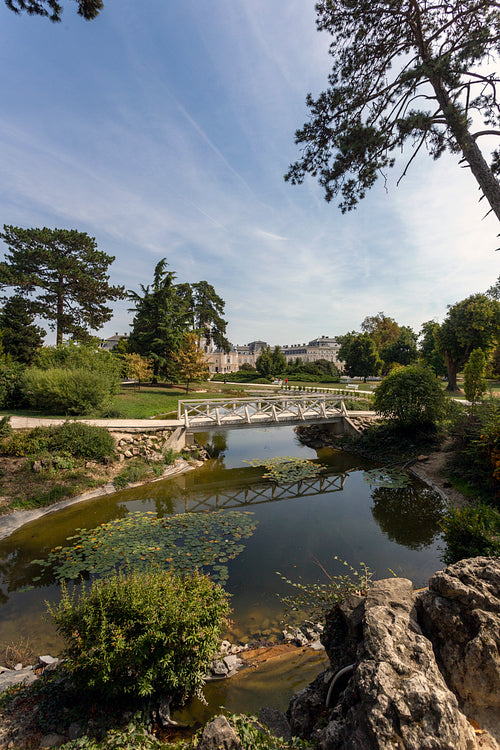 The garden of the Festetics Palace in Keszthely