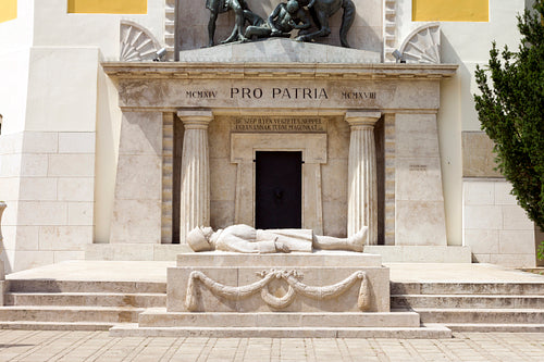 Heroes' Square in Szekesfehervar, Hungary