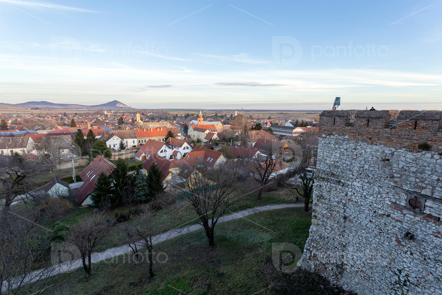 Castle of Siklos on a sunny winter day.