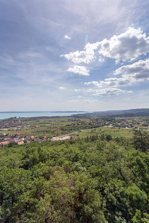 Lake Balaton from the Somlyo mountain
