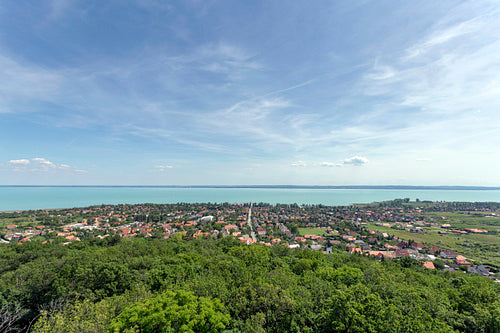 Lake Balaton from the Somlyo mountain