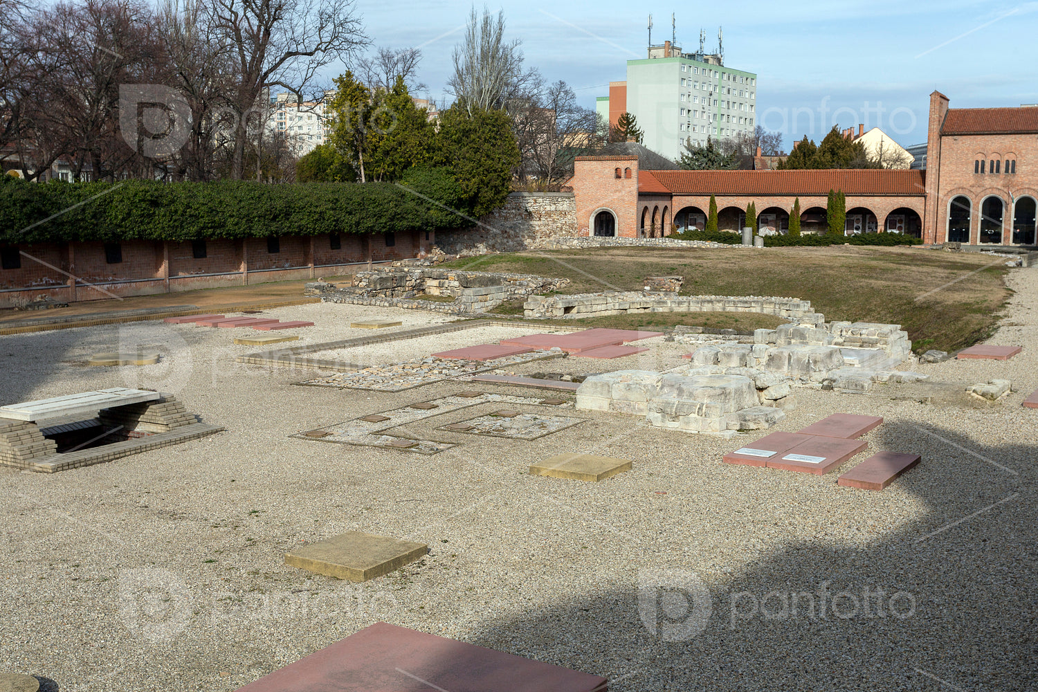 "Ruin Garden" ruins of the medieval church founded by St Stephen