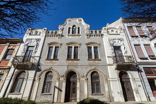 Old facade in Kaposvár