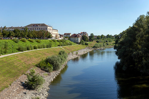 Sugovica riverbank in Baja, Hungary
