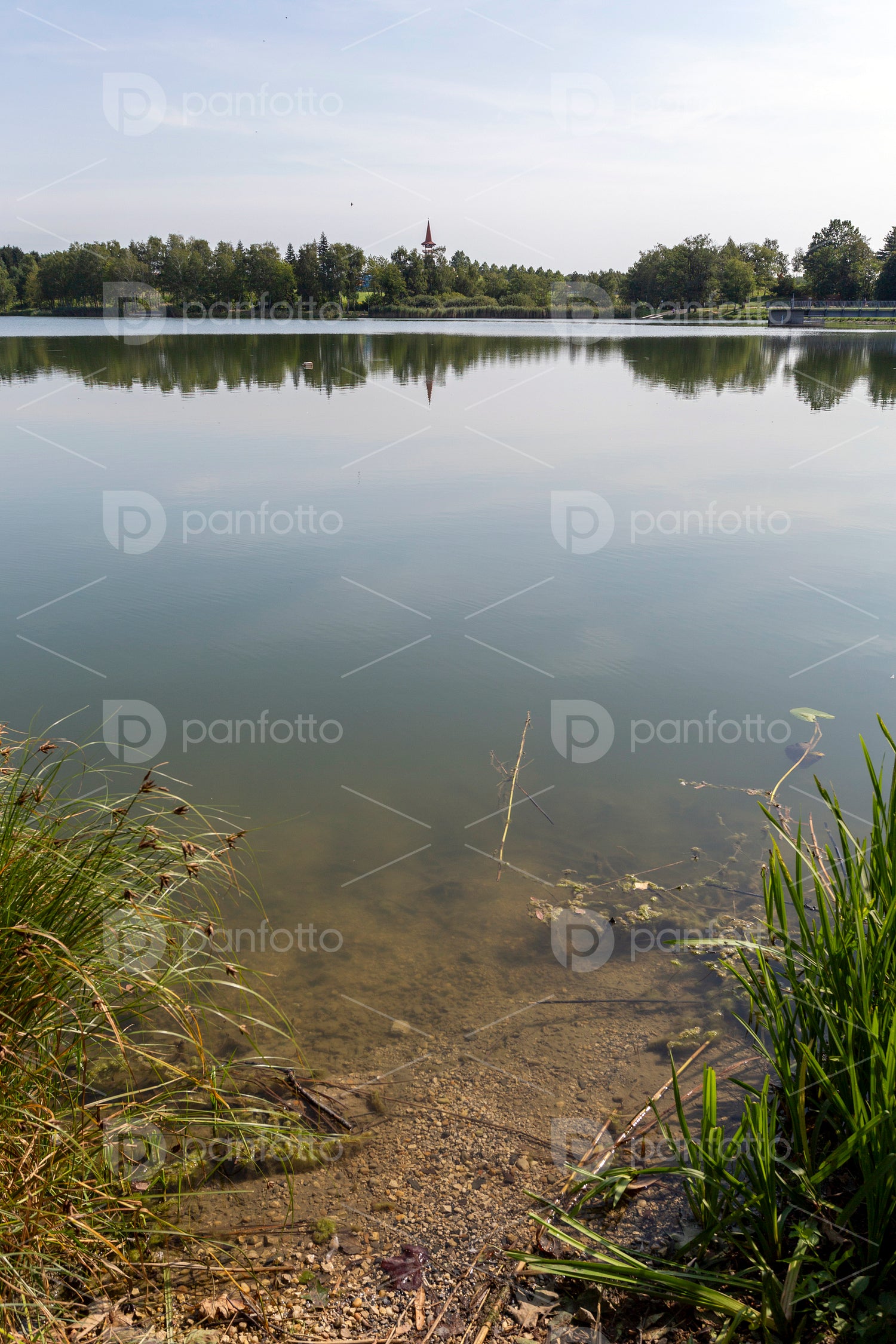 The Gébárti-tó in Zalaegerszeg