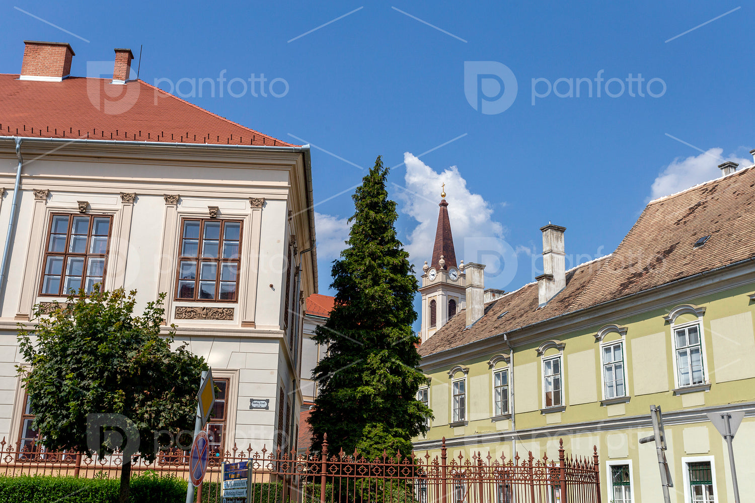 Classicist building in Szombathely, Hungary