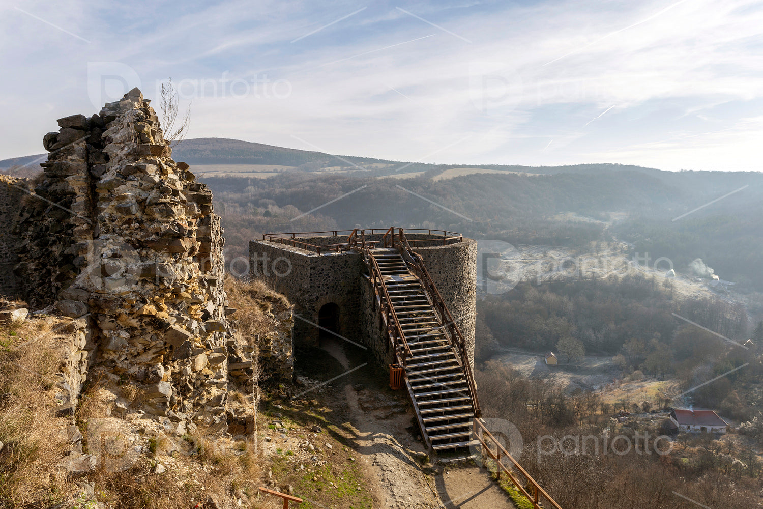 Castle of Somoskő on the border of Hungary and Slovakia