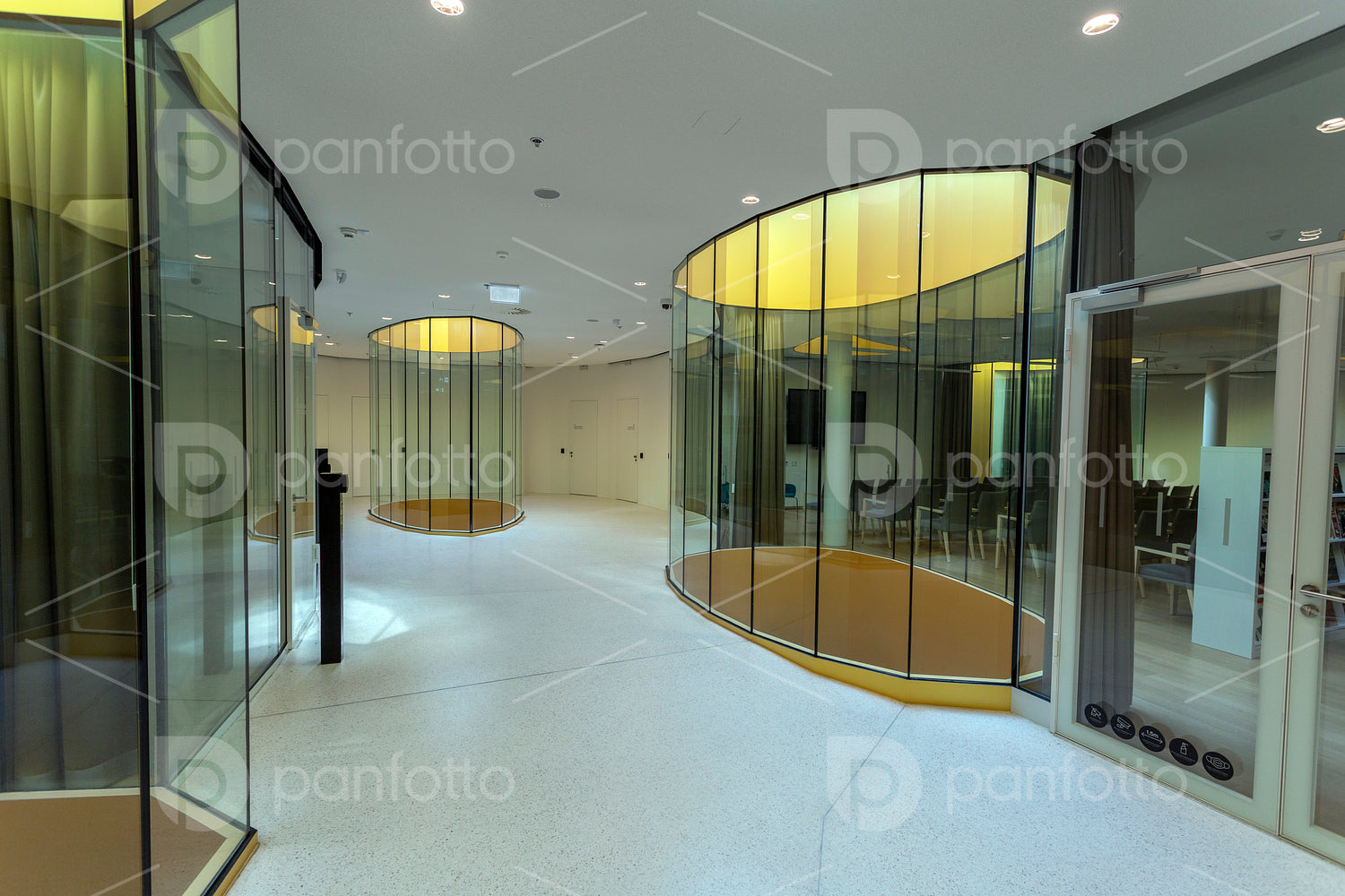 Interior of the House of Music in Budapest