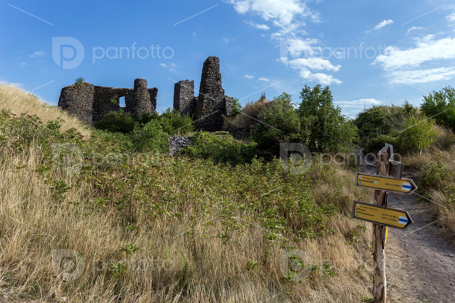 Ruins of the castle of Csobánc
