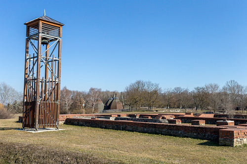 Ruins of the Benedictine monastery in Ópusztaszer