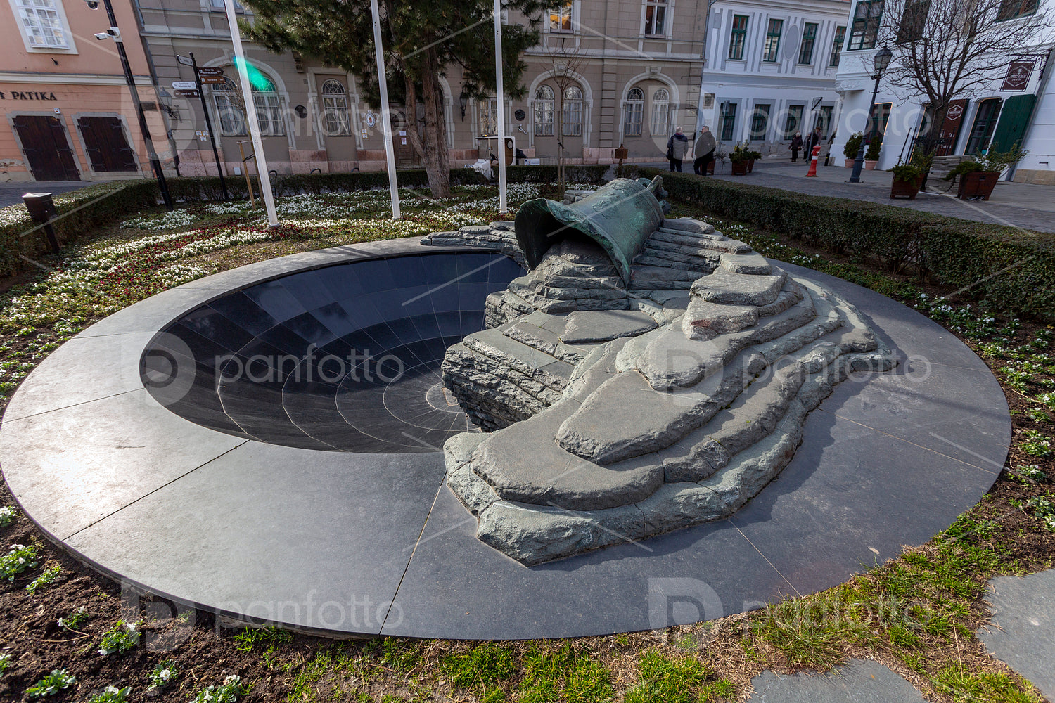 World War II memorial in Szekesfehervar, Hungary.